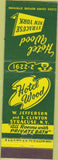Matchbook Cover - Hotel Wood Syracuse NY