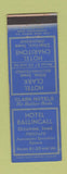 Matchbook Cover - Hotel Ballinger Clark Charitone Chariton Albia Ottumwa IA WEAR