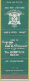 Matchbook Cover - Hotel Gould Seneca Falls NY