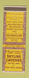 Matchbook Cover - Skyline Caverns Front Royal VA