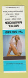 Matchbook Cover - Motel Maurice Shainigan Grand Mere QC pinup SAMPLE