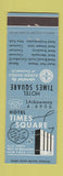 Matchbook Cover - Hotel Times Square New York City
