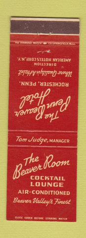 Matchbook Cover - Penn Beaver Hotel Rochester PA