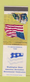 Matchbook Cover - Washington State Bicentennial Celebration WA 1976