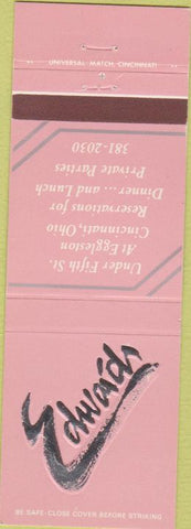 Matchbook Cover - Showboat Marine boats Delaware OH