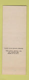 Matchbook Cover - 49th State CP Fisker SAMPLE St Louis MO