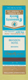 Matchbook Cover - Brandon Hotel MB