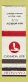 Matchbook Cover - Canada Life Max Morrow