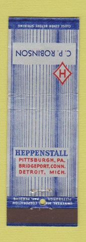 Matchbook Cover - CP Robinson Heppenstall Pittsburg PA Bridgeport CT