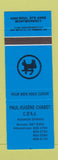 Matchbook Cover - Paul Eugene Chabot Montmorency QC Insurance
