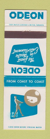 Matchbook Cover - Odeon Movie Theaters Canada