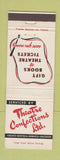 Matchbook Cover - Theatre Confections Toronto Montreal Winnipeg Vancouver