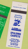 Matchbook Cover - Spalding Carpets Lebanon KY