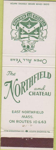Matchbook Cover - Northfield Chateau East Northfield MA