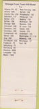 Matchbook Cover - Town Hill Motel Warfordsburg PA