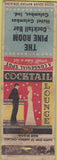 Matchbook Cover - Pine Room Bar Hotel Columbus IN POOR