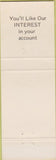 Matchbook Cover - Norway National Bank South Paris ME Bridgton