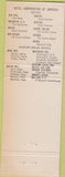 Matchbook Cover - Hotel Kenmore Boston MA