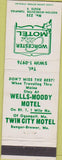 Matchbook Cover - Worcester Motel MA Ogunquit Bangor Brewer ME