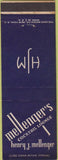 Matchbook Cover - Mellenger's Lounge Buffalo NY