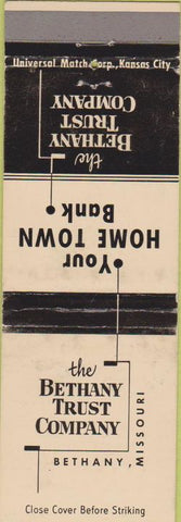 Matchbook Cover - Bethany Trust Co MO wear