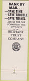 Matchbook Cover - Bethany Trust Co MO wear