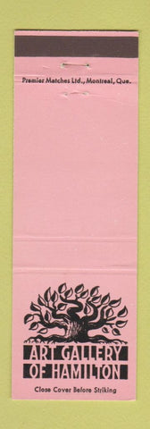 Matchbook Cover - Art Gallery of Hamilton ON PINK