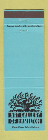 Matchbook Cover - Art Gallery of Hamilton ON BLUE