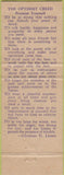 Matchbook Cover - Oak Park Motel Brunswick GA