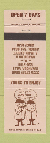 Matchbook Cover - Art's Place Akron Cuyahoga Falls OH