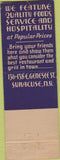 Matchbook Cover - Briarcliff Hotel Atlanta GA