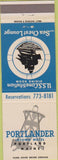 Matchbook Cover - Portlander Hotel Portland ME