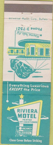 Matchbook Cover - Riviera Motel Niagara Falls NY