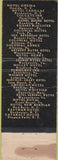 Matchbook Cover - Hotel Cadillac Rochester NY WEAR
