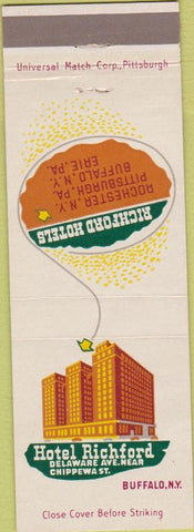 Matchbook Cover - Hotel Richford Buffalo NY