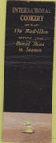 Matchbook Cover - Restaurant Madrillon Washington DC POOR