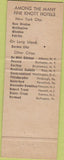Matchbook Cover - DeWitt Clinton Hotel Albany NY