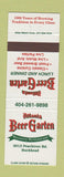 Matchbook Cover - Atlanta Beer Garten Buckhead Atlanta GA