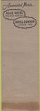 Matchbook Cover - Hotel Muehlebach Kansas City MO CREASE