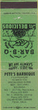 Matchbook Cover - Pete's BBQ Tulsa OK
