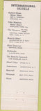 Matchbook Cover - Hotel Jamestown NY