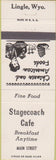 Matchbook Cover - Stagecoach Cafe Lingle WY