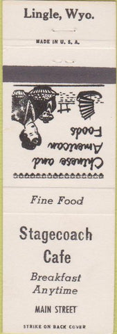 Matchbook Cover - Stagecoach Cafe Lingle WY