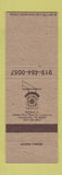 Matchbook Cover - Archway Tavern Fayetteville NC