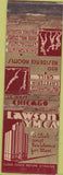 Matchbook Cover - Lawson YMCA Chicago IL deco WORN