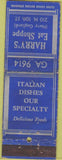 Matchbook Cover - Henry's Eat Shoppe NO TOWN WORN