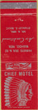Matchbook Cover - Chief Motel Wahoo NE