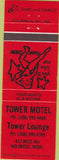 Matchbook Cover - Tower Motel Holdrege NE girlie
