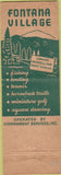 Matchbook Cover - Fontana Village Fontana Dam NC CREASE