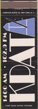 Matchbook Cover - KPAT Radio AM FM